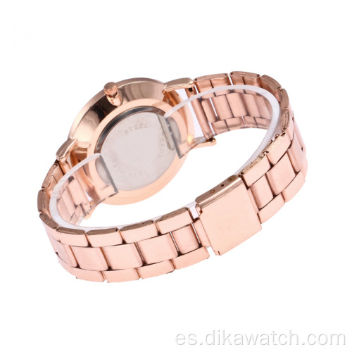 Relojes de pulsera de moda superior para mujer, reloj de vestir para mujer, reloj de pulsera de cuarzo analógico de acero inoxidable con esfera pequeña, Reloj femenino